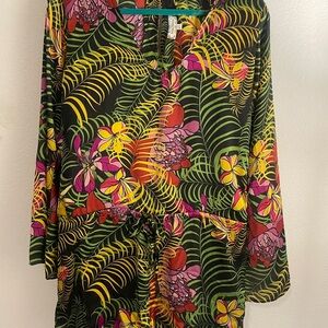 Vibrant Floral Print Romper